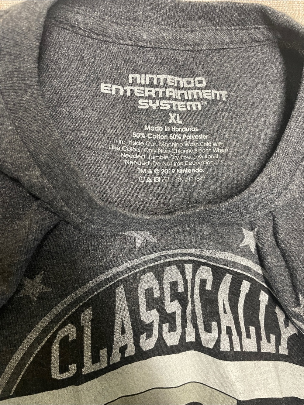 Nintendo Entertainment System Size XL Gray Graphic T Shirt - Picture 8 of 8
